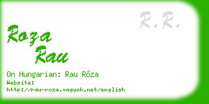 roza rau business card